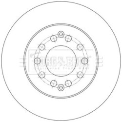 Brake Disc BORG & BECK BBD5604 OE Ref 10266049