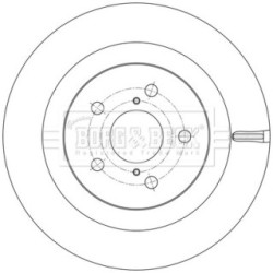 Brake Disc BORG & BECK BBD5612 OE Ref 42431 42080 BORG & BECK