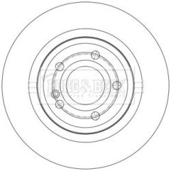 Brake Disc BORG & BECK BBD5618 OE Ref A247 423 02 12