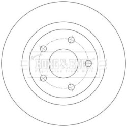 Brake Disc BORG & BECK BBD5620 OE Ref 2413300