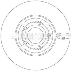 Brake Disc BORG & BECK BBD5621 OE Ref 247 421 0312 07