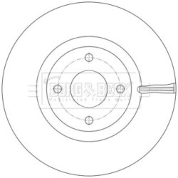 Brake Disc BORG & BECK BBD5625 OE Ref GN15-1125-CA