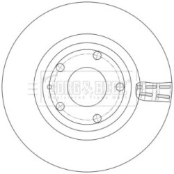Brake Disc BORG & BECK BBD5627 OE Ref BEET33251 BORG & BECK