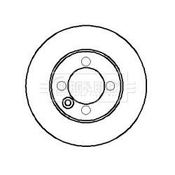 Brake Disc BORG & BECK BBD5701S OE Ref 7701467115