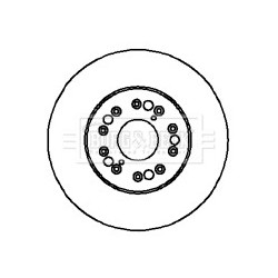 Brake Disc BORG & BECK BBD5707S OE Ref 4351224051