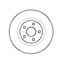 Brake Disc BORG & BECK BBD5711S OE Ref JLM20617