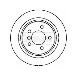 Brake Disc BORG & BECK BBD5715S OE Ref 34 21 2 227 177