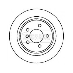 Brake Disc BORG & BECK BBD5716S OE Ref 34 21 2 227 178