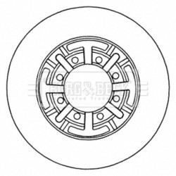 Brake Disc BORG & BECK BBD5718S OE Ref 1908793