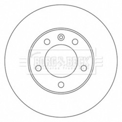 Brake Disc BORG & BECK BBD5722S OE Ref 7700314064