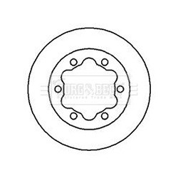 Brake Disc BORG & BECK BBD5725S OE Ref 9044230212