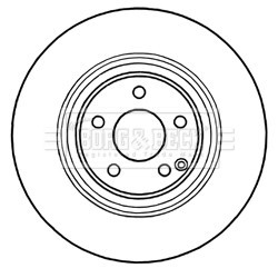 Brake Disc BORG & BECK BBD5737S OE Ref 2204212512