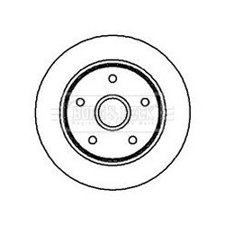 Brake Disc BORG & BECK BBD5739S OE Ref GM0926251B