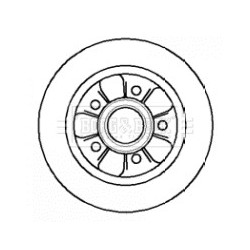 Brake Disc BORG & BECK BBD5742S OE Ref 7701713008