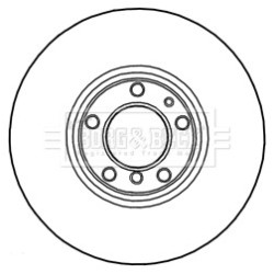 Brake Disc BORG & BECK BBD5745S OE Ref 34111165859