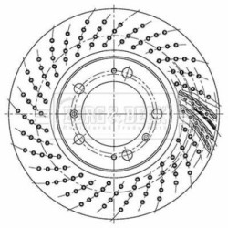 Brake Disc BORG & BECK BBD5762S OE Ref 99635140501