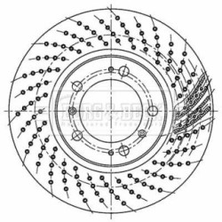 Brake Disc BORG & BECK BBD5763S OE Ref 99635140501