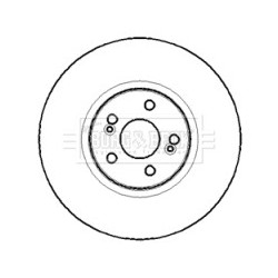 Brake Disc BORG & BECK BBD5764S OE Ref 7701207357