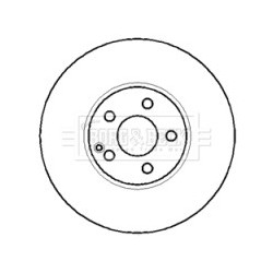 Brake Disc BORG & BECK BBD5765S OE Ref 2044212912