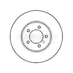 Brake Disc BORG & BECK BBD5766S OE Ref 34116753221