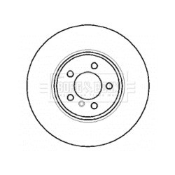 Brake Disc BORG & BECK BBD5768S OE Ref 34211166129