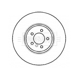 Brake Disc BORG & BECK BBD5769S OE Ref 34211166131