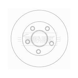 Brake Disc BORG & BECK BBD5772S OE Ref 4320600QAB