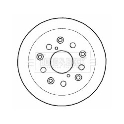 Brake Disc BORG & BECK BBD5775S OE Ref 4243153010