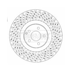 Brake Disc BORG & BECK BBD5779S OE Ref 221 421 18 12