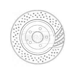 Brake Disc BORG & BECK BBD5781S OE Ref A2204211112