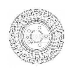 Brake Disc BORG & BECK BBD5782S OE Ref A2204230912