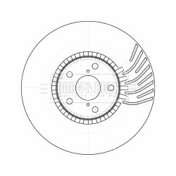 Brake Disc BORG & BECK BBD5783S OE Ref 4351222260