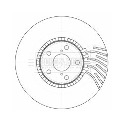 Brake Disc BORG & BECK BBD5784S OE Ref 4351230320