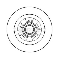 Brake Disc BORG & BECK BBD5785S OE Ref 432025945R