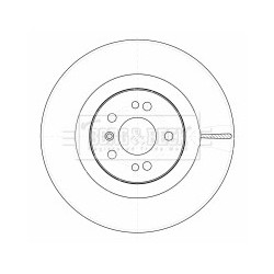 Brake Disc BORG & BECK BBD5790S OE Ref 164 421 14 12