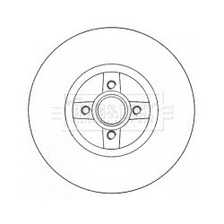 Brake Disc BORG & BECK BBD5794S OE Ref 8200209774