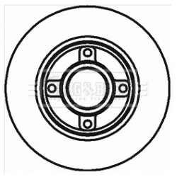 Brake Disc BORG & BECK BBD5796S OE Ref 4249 34