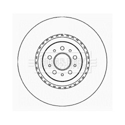 Brake Disc BORG & BECK BBD5802S OE Ref 51768587