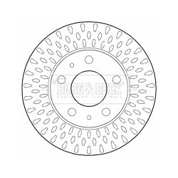 Brake Disc BORG & BECK BBD5805S OE Ref 51740249
