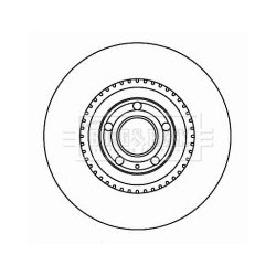Brake Disc BORG & BECK BBD5806S OE Ref 8E0 615 301 T