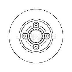 Brake Disc BORG & BECK BBD5808S OE Ref 4249 32