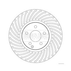 Brake Disc BORG & BECK BBD5811S OE Ref 000 421 30 12