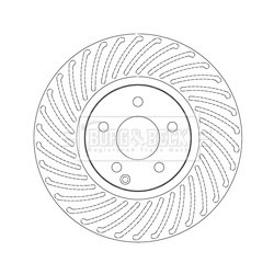 Brake Disc BORG & BECK BBD5812S OE Ref 000421121207