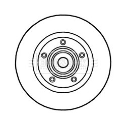 Brake Disc BORG & BECK BBD5813S OE Ref 4320600Q0D