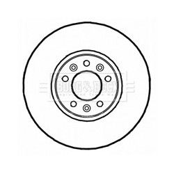 Brake Disc BORG & BECK BBD5815S OE Ref 424925