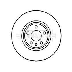 Brake Disc BORG & BECK BBD5819S OE Ref 8K0 615 301 A BORG & BECK