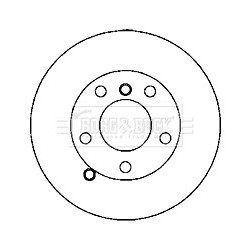 Brake Disc BORG & BECK BBD5820S OE Ref SDB000211