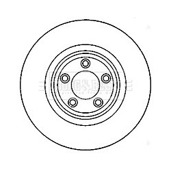 Brake Disc BORG & BECK BBD5821S OE Ref C2C25336