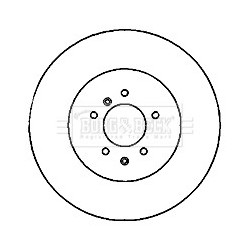 Brake Disc BORG & BECK BBD5822S OE Ref 6H421027CA