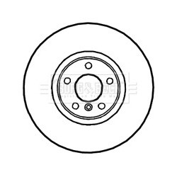 Brake Disc BORG & BECK BBD5823S OE Ref 34116793244